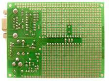 Assembled PIC P28 prototype board for 28 pin PIC Microchip controllers