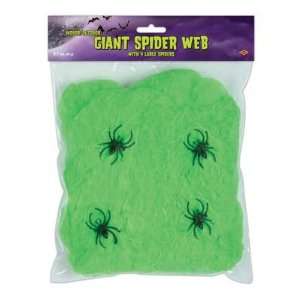  Spider Web Giant Special Effects Slime Green with (4) 2in 