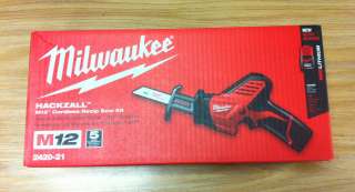 Milwaukee Hackzall M12 Cordless Recip Saw Kit 2420 21  