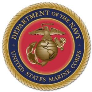  US Marine Corps marines car bumper sticker 4 x 4 