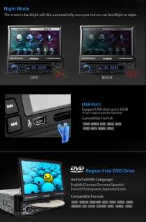XTRONS D711G CAR HD DIGITAL 1 DIN DVD PLAYER SAT NAV  