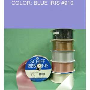   SINGLE FACE SATIN RIBBON Blue Iris #910 5/8~USA 