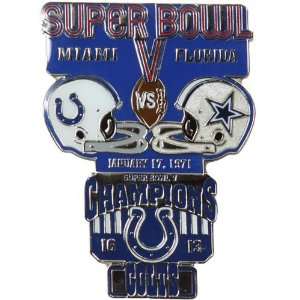 NFL Indianapolis Colts Super Bowl V Collectors Pin Sports 