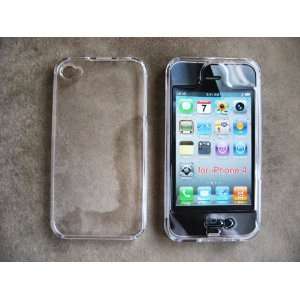  Clear Iphone 4 Front & Back Case Cover Transparent Plastic 