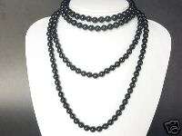 Necklace Black Onyx 60 Round Beads Many Styles  