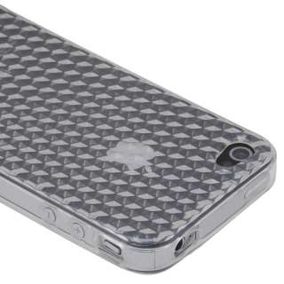   Rubber Skin Soft Cover Case For AT&T Verizon Apple iPhone 4 4S  