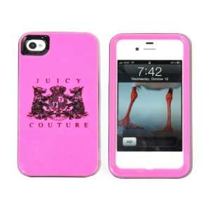  Juicy Couture Durable 3 Layers Crest Case for Iphone 4 Hot 