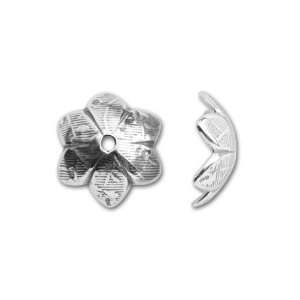    Sterling Silver Six Petaled Flower Bead Cap Arts, Crafts & Sewing