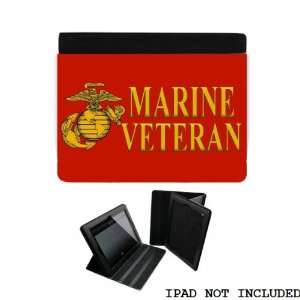  Marines Veteran iPad 2 3 Leather and Faux Suede Holder 