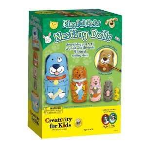 Creativity for Kids Playful Pets Nesting Dolls 