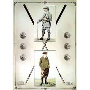 Golfers John Henry & R. Maxwell Poster Print