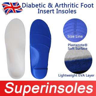 Diabetic &Arthritic Foot Arch Support Orthotics Insoles  