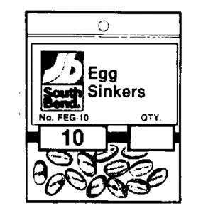  South Bend Egg Sinker (Black) 3/4 oz