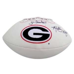  Matt Stafford Signed Georgia Bulldogs Logo Football GAI 