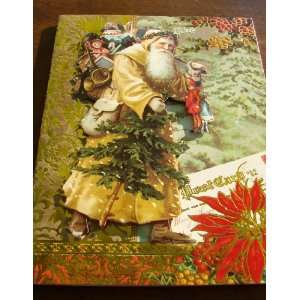 Punch Studio Christmas Greeting Cards Victorian Gold Embellished Old 