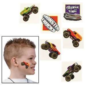  72 Monster Truck Temporary Tattoos Toys & Games