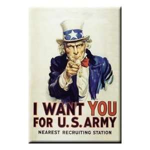  (2x3) Uncle Sam I Want You for U.S. Army Locker 