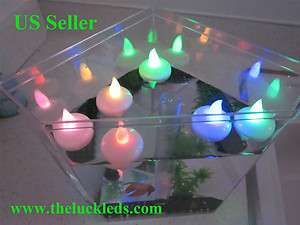   Floating tealight Candles Battery operated   6 pcs 608819351650  