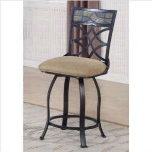  Wildon Home 120160 Piedmont 24 Bar Stool with Tiled Back 