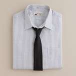   Mason® fabric point collar dress shirt in blue windowpane $135.00
