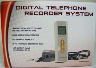   Recorder   Digital Voice Activated   record phone calls USB 136 hr