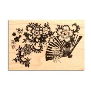   Wood Mounted Rubber Stamp Asian By The Each Arts, Crafts & Sewing