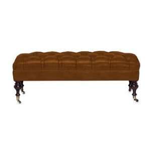  Williams Sonoma Home Fairfax Bench, Turned Leg with Tufted 