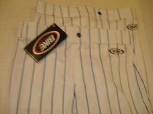 BIKE Baseball Pants White/Navy Pinstripe Mens XL  