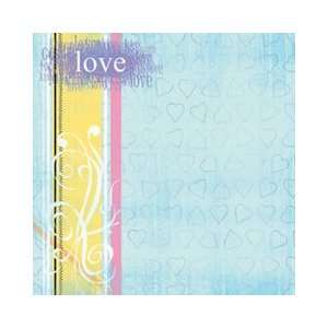  Scrapbook Paper   Love Collection   Sweet Love A   12 x 