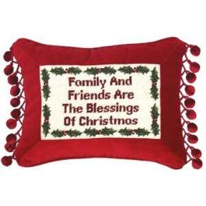 123 Creations C263.9x12 inch Family and Friends Petit Point Pillow 