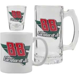  Dale Earnhardt Jr. Glassware Set Logo Tankard, Coffee Mug 