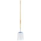 bully tools 9 inch by 10 inch 4 tine manure fork featuring a long 