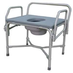  Bariatric Drop Arm Steel Commode   Bariatric Commode Chair 
