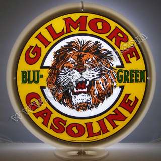 GILMORE BLU GREEN GASOLINE GAS PUMP GLOBE FREE S&H  