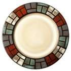 Signature Housewares Window Pane 8 1/2 Inch Stoneware Salad Plate