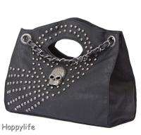  Chain Rivet Handbag Women Leisure Bag PU Leather Satchel #9002  