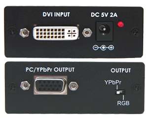  HD type DVI HDMI video to computer VGA RGB format converting