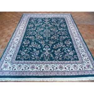    9x12 Hand Knotted Kashan India Rug   90x120