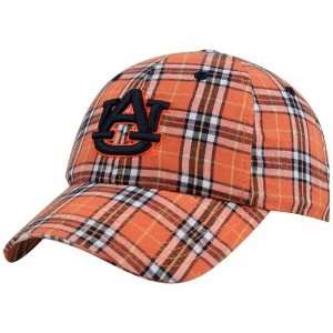 Top of the World Auburn Tigers Orange Plaid Slouch Hat  