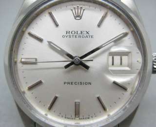   Rolex Mens OysterDate Precision Ref. 6694 SS Watch in box  