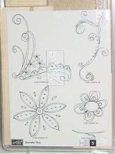 Stampin Up Rubber Stamp Set, DOODLE THIS New  