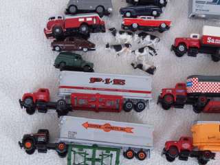   /Athearn + N Scale Large Lot of Cars/Trucks/Tractor Trailer  