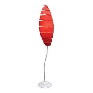   Curved Bright Red Floor Lamp Home Decor #67602