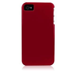  RED Hard Plastic Glossy Back Cover Case for Apple iPhone 4 