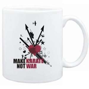  New  Make Karate Not War  Mug Sports