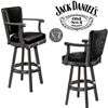 Jack Daniels Wood Bar Stool with Backrest  