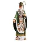 Roman 7 Woodcut Green Irish Saint Patrick Figure