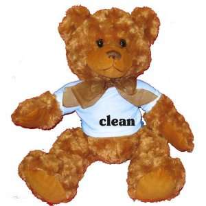  clean Plush Teddy Bear with BLUE T Shirt Toys & Games