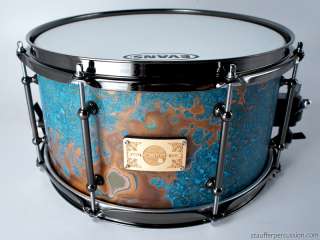 Phattie 13x7 Custom Acid Etched Copper Finish, 8 Ply Maple Shell 