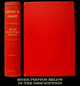 1890 HENRY GRADY SLAVERY WHITE SUPREMACY 1ST JOEL CHANDLER HARRIS 